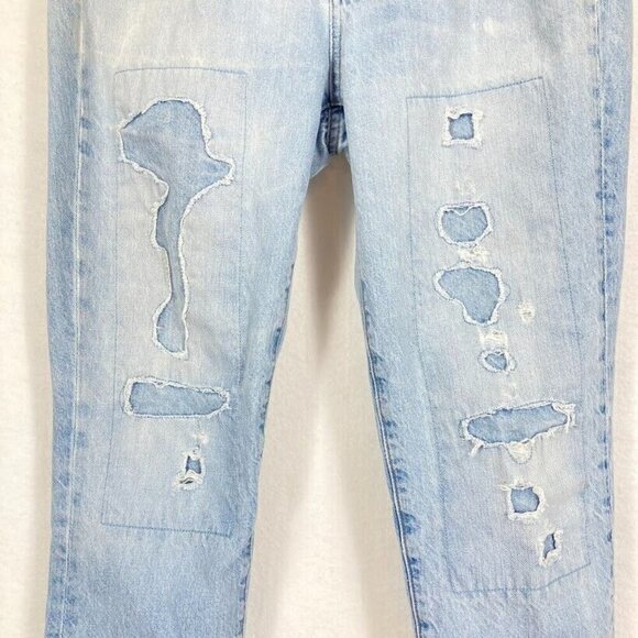 J. Crew Boyfriend Straight Leg Jeans Distressed Preppy Classic Comfort School 10 - Picture 3 of 12
